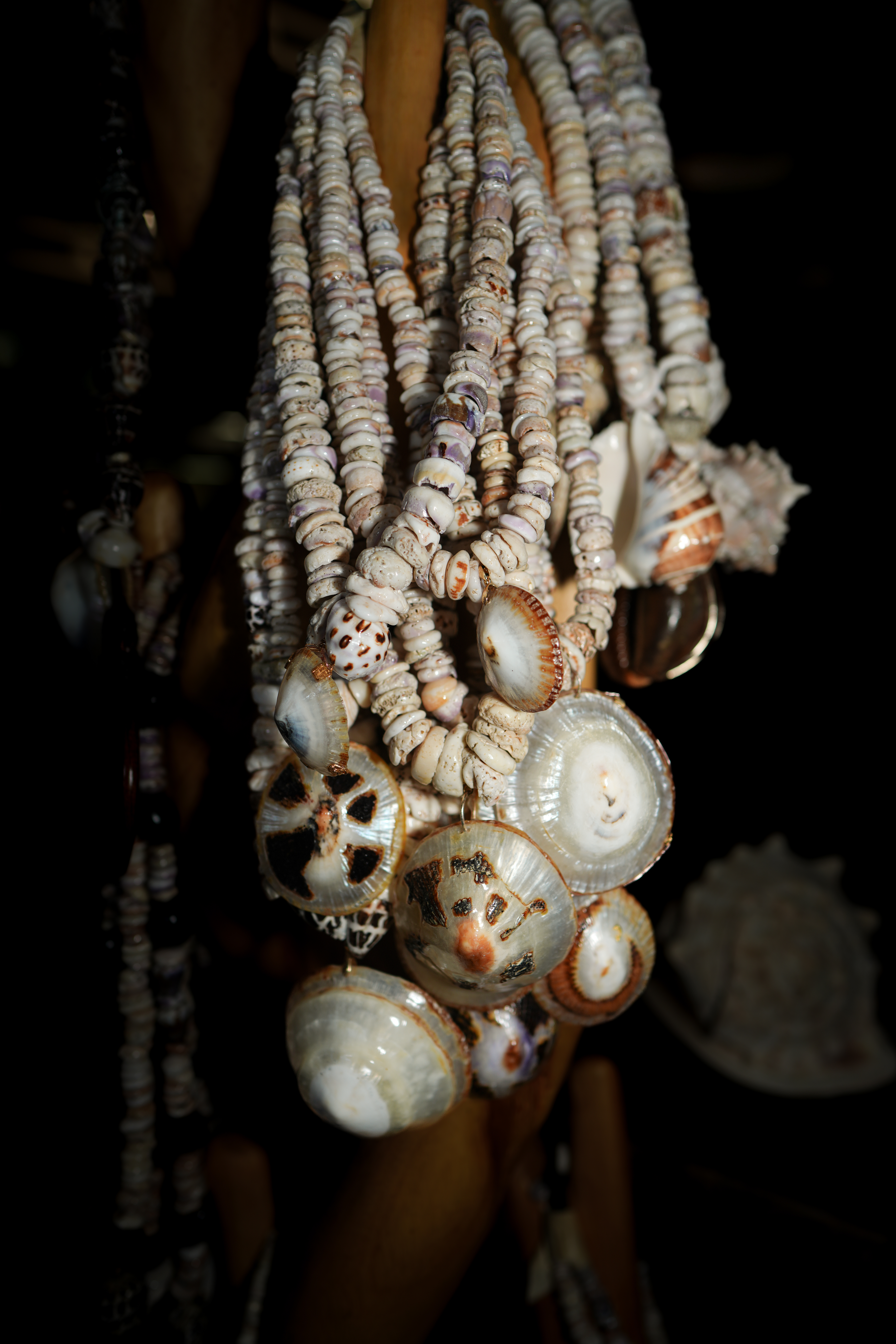 Locally made puka shell necklace