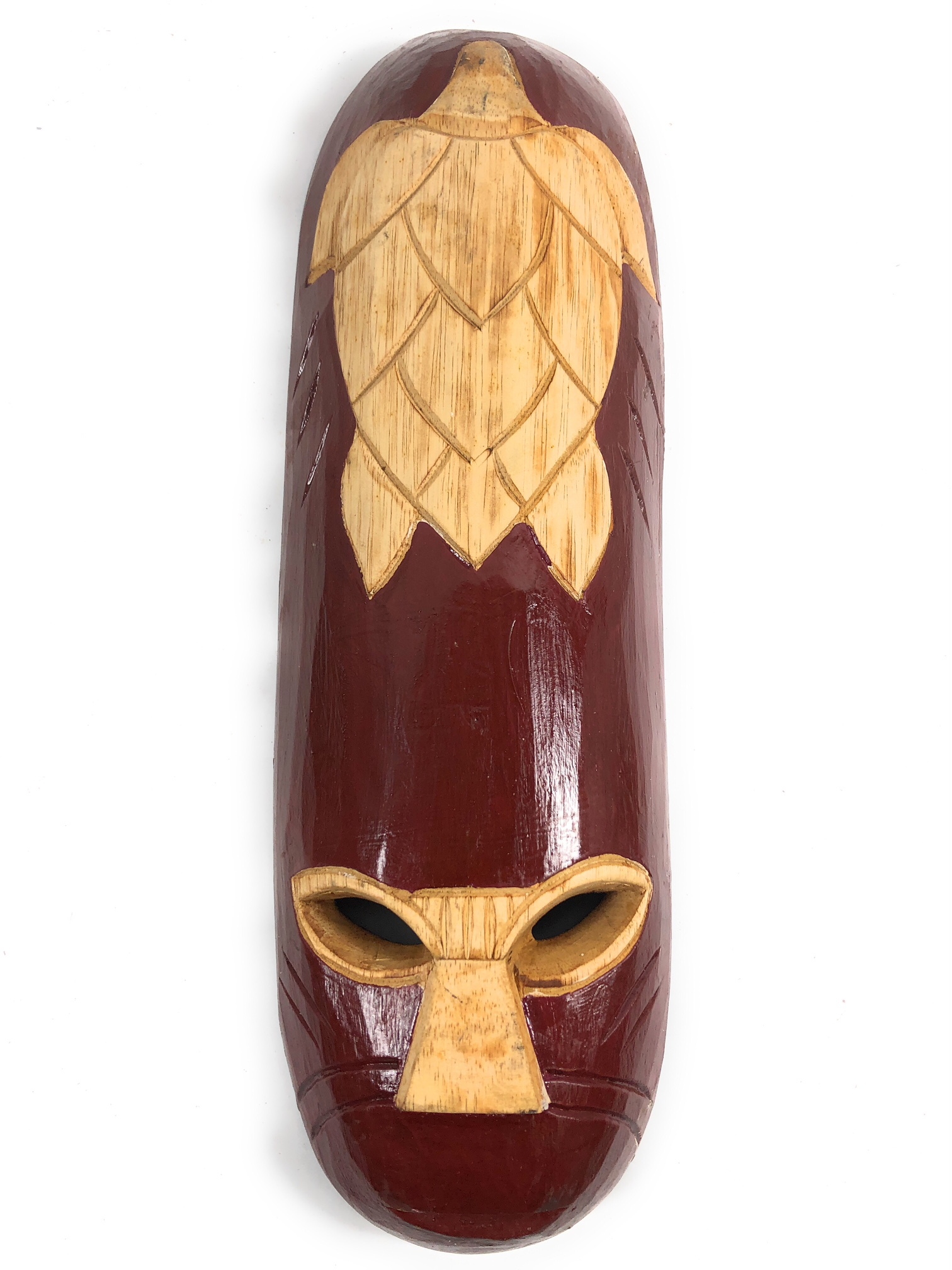 Hand carved turtle mask