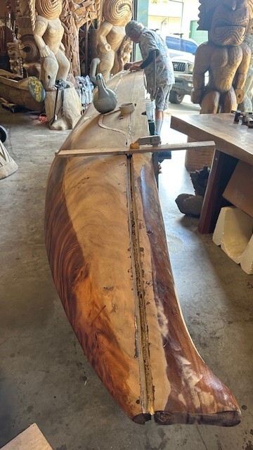 Restoration of a koa canoe